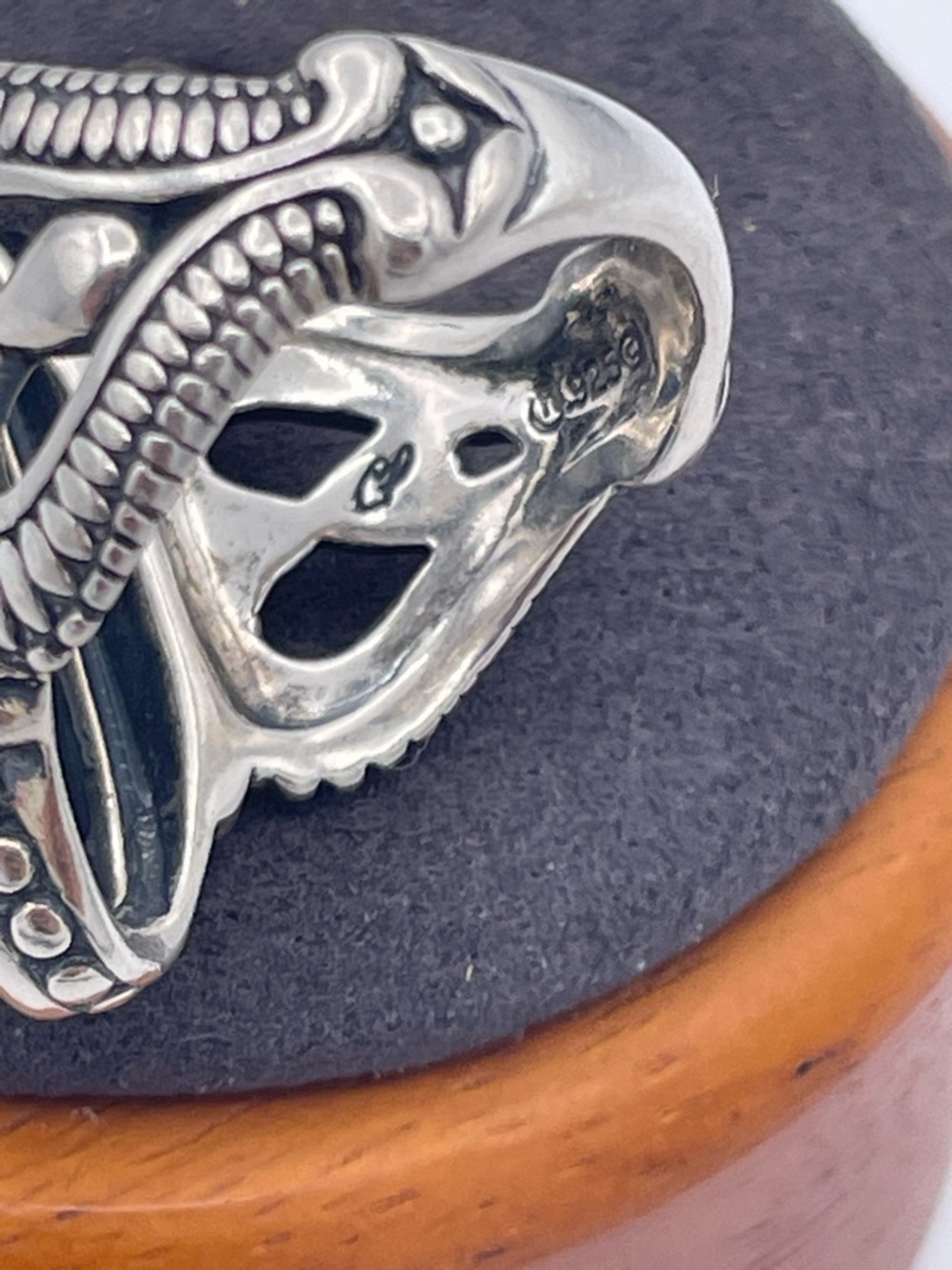 Carolyn Pollack Relios 925 Sterling Silver Onyx Statement Ring Southwestern - Picture 9 of 10